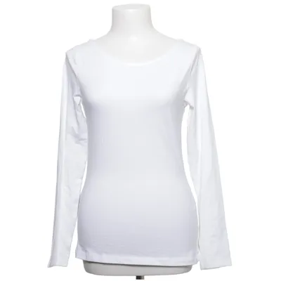 T-shirt à manches longues (Blanc) de Anna & Anna Coton, Élasthane