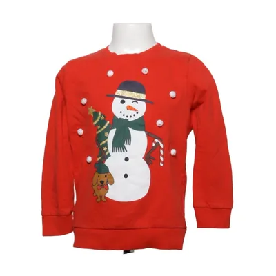 Jultröja (Röd, Vit, Flerfärgad) från Lindex Kids Bomull