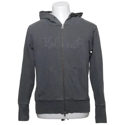 Capuchon sweater (Grijs) van Blue Katoen, Elastaan