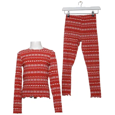 Pyjamas (Röd, Vit) från H&M Bomull, Elastan