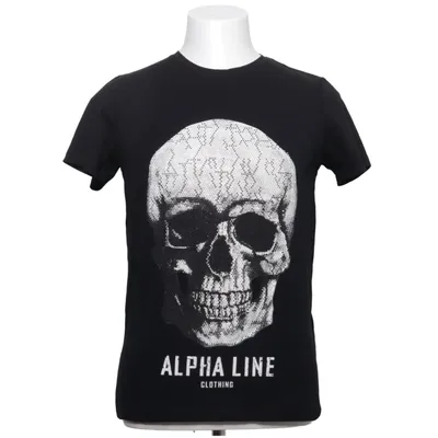T-shirt (Black, White) from Smog Cotton, Elastane