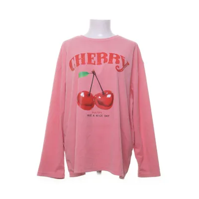 Sweatshirt (Red, Pink) from Shein Curve Polyester