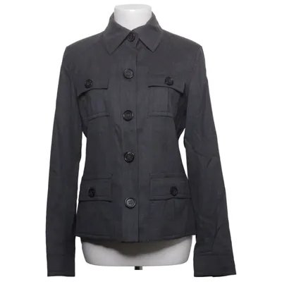 Safari jacket (Gray) from René Lezard Acetate, Elastane, Polyester, Wool