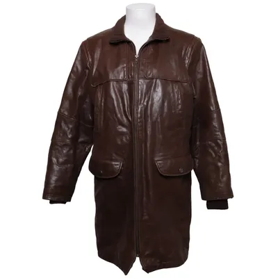 Läderkappa (Brun) från Petroff Polyester