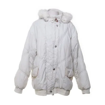 Winterjas (Wit) van Lindex Katoen, Polyester