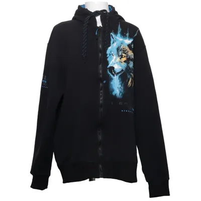 Sweat à capuche (Noir, Bleu) de Grace Coton, Élasthane