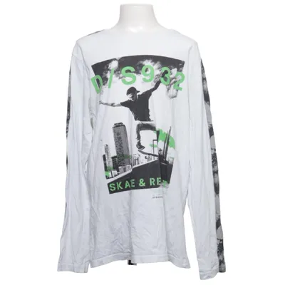 Lange mouwen shirt (Wit, Zwart, Groen) van Download Katoen