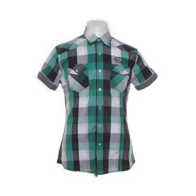 Kortärmad skjorta (Grön, Svart, Vit) från Smog Bomull