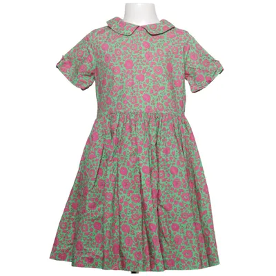 Dress (Green, Pink) from Jacadi Cotton
