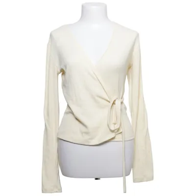 Wikkelblouse (Geel) van Gina Tricot Elastaan, Polyester