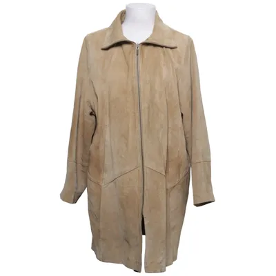 Läderkappa (Brun) från Saki Skinn, Polyester