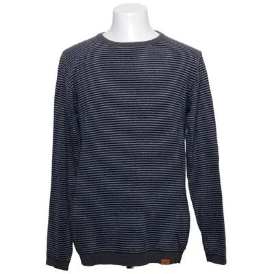 Pull-over (Bleu, Gris) de Cleptomanicx Polyamide, Laine