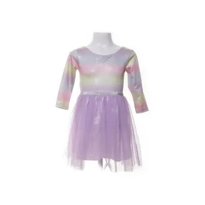 Jurk (Lila, Meerkleurig) van KappAhl Elastaan, Polyester