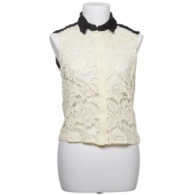 Top (Geel, Zwart) van Sandro Katoen, Polyester, Viscose