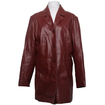 Leren jas (Rood) van Auluna Leather Company Leer, Polyester