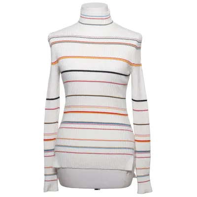 Turtleneck (White, Multicolored) from SJYP Polyamide, Polyester, Viscose, Wool