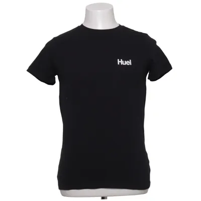 T-shirt (Zwart) van Huel Katoen, Elastaan
