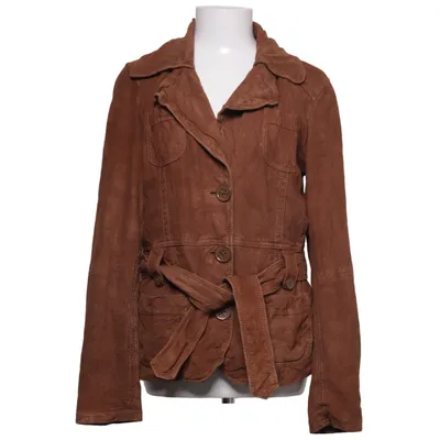 Läderjacka (Brun) från EDC by ESPRIT Skinn, Polyester