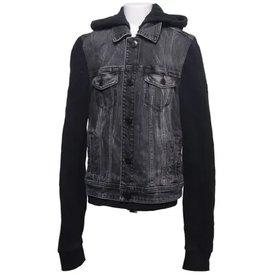 Denim jacket (Black, Gray) from American Eagle Cotton, Elastane, Polyester
