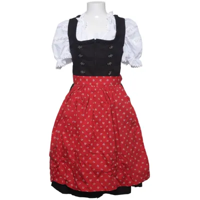 Dirndl (Rød, Sort, Hvid) fra Fuchs Trachtenmoden