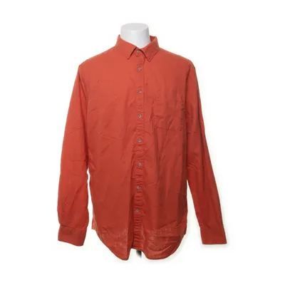 Shirt (Oranje) van Dressmann Katoen, Linnen