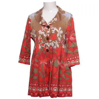 Blouse (Rood, Bruin, Meerkleurig) van Naracamicie Katoen, Elastaan