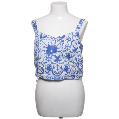 Crop top (Blue, White, Multicolored) from Lindex Cotton