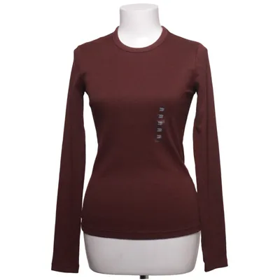 Langærmet t-shirt (Brun) fra Uniqlo Bomuld, Elastan, Viscose