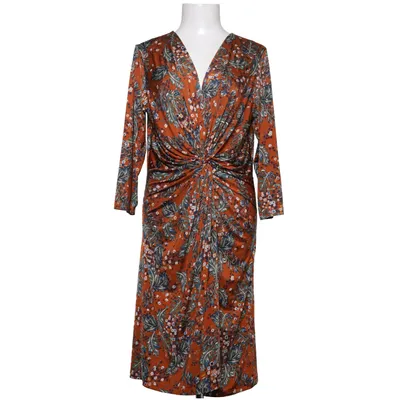 Långklänning (Brun, Flerfärgad) från Ilse Jacobsen Elastan, Polyester