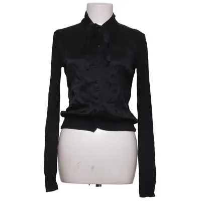Pussy bow blouse (Black) from Viktor & Rolf x H&M Polyamide, Silk, Viscose, Wool