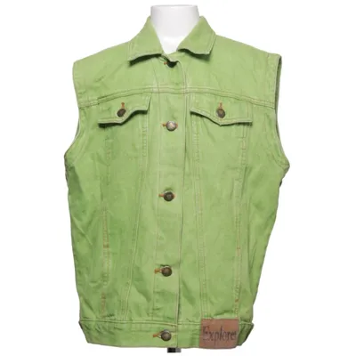 Gilet en jean (Vert) Coton