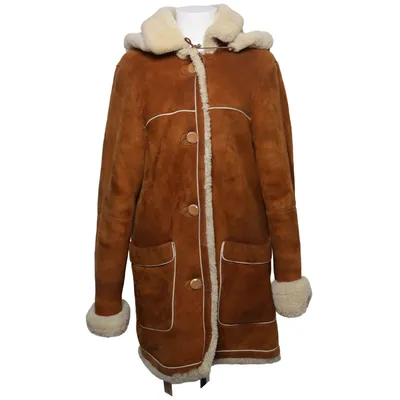 Shearlingjacka (Brun, Vit) från Ledermoda Silke, Ull