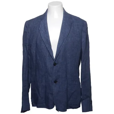 Kavaj (Blå) från Velour by Nostalgi Linne, Viskos