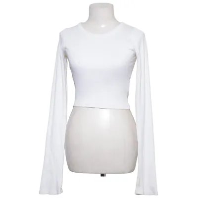 Crop top (Blanc) de A-DSGN Coton, Élasthane