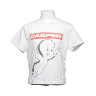 T-shirt (Vit, Röd) från Casper Bomull, Polyester