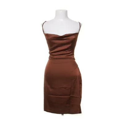 Dress (Brown) from Nadnad Polyester, Elastane