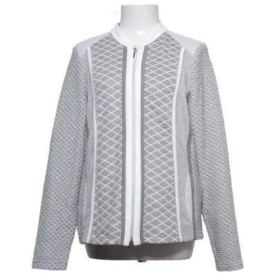 Cardigan (Gray, White) from Se Stenau Cotton, Polyester