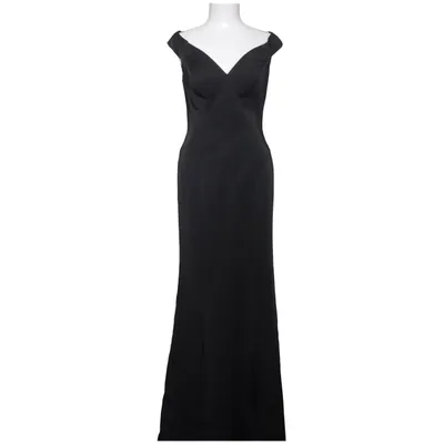 Avondjurk (Zwart) van Terani Couture Elastaan, Polyamide, Polyester