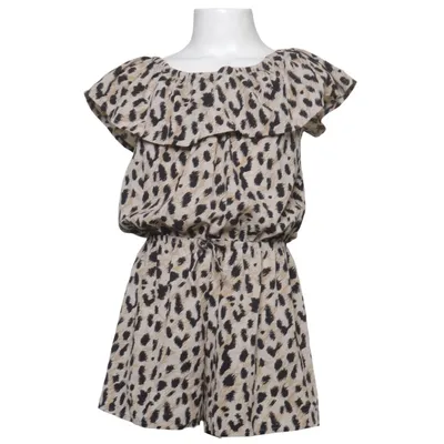 Byxdress (Beige, Svart, Flerfärgad) från Basic Needs by Name It Elastan, Återvunnen polyester