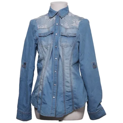 Denim blouse (Blauw) van Jane Norman Katoen, Polyester