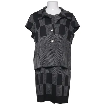 Kjole (Sort, Grå) fra Cosima Elastan, Polyester, Viscose
