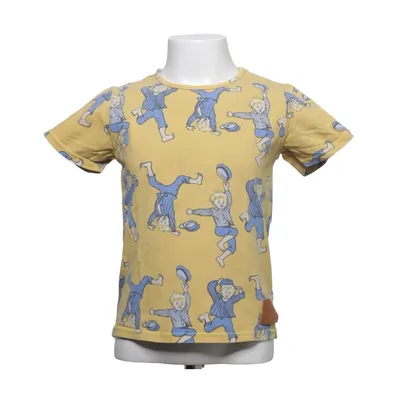 T-shirt (Gul, Blå) från Emil i Lönneberga Elastan, Ekologisk bomull