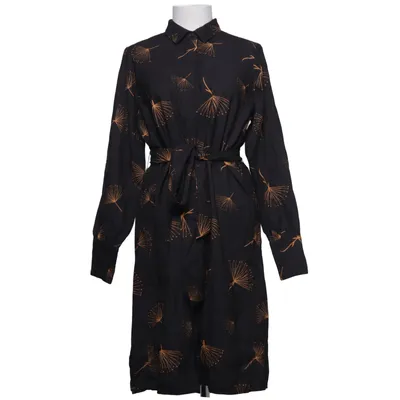 Robe chemise (Noir, Orange) de Three Sixty Five Polyester, Viscose