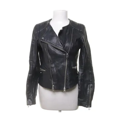 Bikerjack (Zwart) van Goosecraft Katoen, Polyester