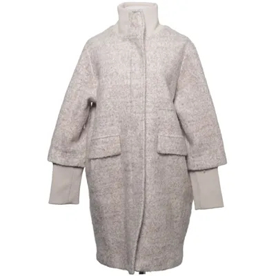 Coat (Beige) from 17&co. Polyester, Wool