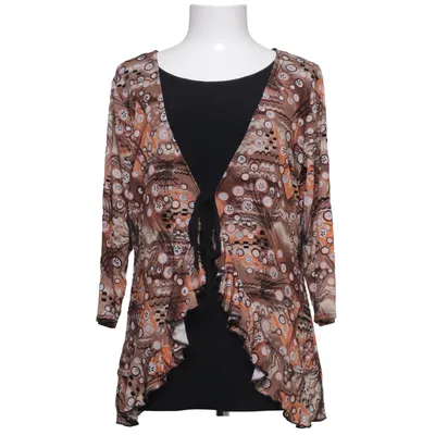 Blouse (Bruin, Zwart, Meerkleurig) van JM Collection Elastaan, Polyester