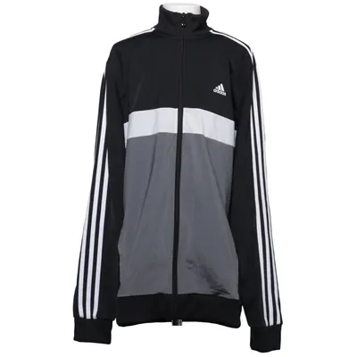 Träningsjacka (Svart, Grå, Vit) från Adidas Återvunnen polyester