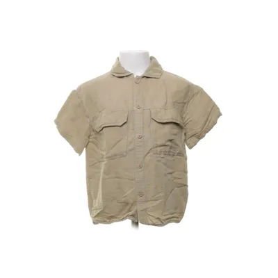 Korte mouwen shirt (Bruin) van Zara Viscose, Linnen