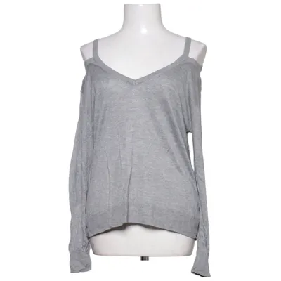 Langærmet t-shirt (Grå) fra Zara Knit Kashmir, Polyamid, Silke, Viscose