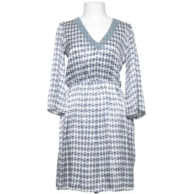 Jurk (Blauw, Wit) van Holly Golightly Zijde, Viscose